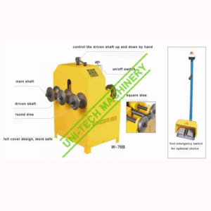 Electric Pipe Bending Machine with Square Dies W-76B